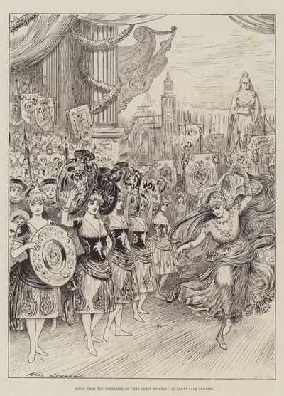 Scène de la pantomime des Quarante Voleurs au théâtre de Drury-Lane - Henry Stephen Ludlow